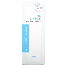 Scinic, The Simple Mild Foam Cleanser, pH 5.5, 4.05 fl oz (120 ml)