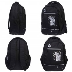 Рюкзак школьный "BASIC STYLE. LOVELY" 41х30х15 см 2 отделения 3 кармана (089649) 03059 Хатбер