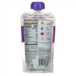 Plum Organics, Mighty Veggie, для малышей, шпинат, виноград, яблоко, амарант, 113 г (4 унции)