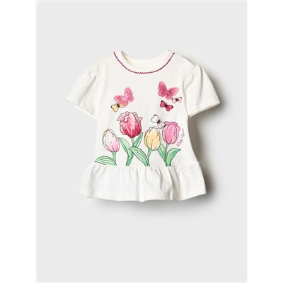 Джемпер детский трикотажный для девочек (футболка)