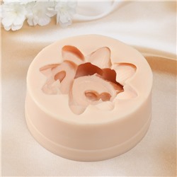 Силиконовый молд для заливки «Змея в лотосе», 11×11×5 см