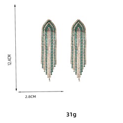 Серьги длинные на гвоздиках арт. 13 1667 (id 267300)