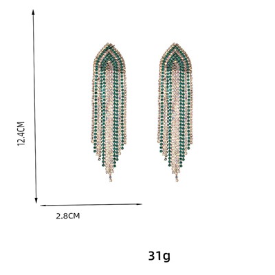 Серьги длинные на гвоздиках арт. 13 1667 (id 267300)