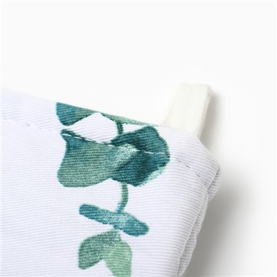 Варежка-прихватка «Этель» Eucalyptus 20×27 см,100% хлопок, саржа 190 г/м²