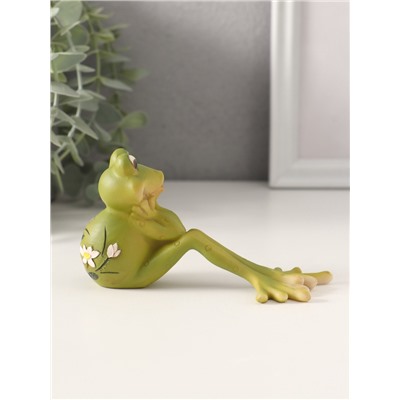 Фигурка «Лягушонок - что же будет?», полистоун, 15.5×6×7 см