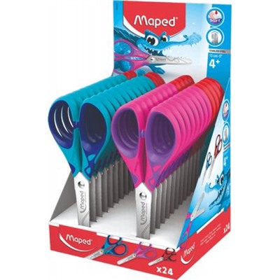 Ножницы детские 130 мм Essentials Soft в дисплее 464412 Maped