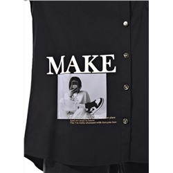 Женская рубашка с принтом SOGO