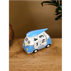 Календарь настольный «Микроавтобус», 10×5×7 см, дерево, синий