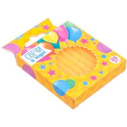 Свечи для торта "Солнышко" оранжевые (упаковка 20 шт.)