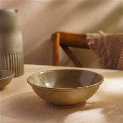 Салатник SL Home «Песчаный бриз», 1 л, фарфор, бежевый