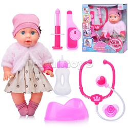 Пупс "Яночка" со звуком, с аксессуарами, в коробке