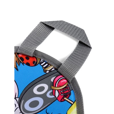 Ледянка мягкая Sova, треугольная, d=41 см, толщина 1.2 см, голубая, рисунок МИКС