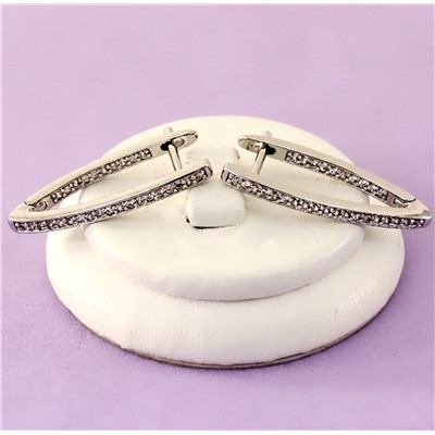 Серьги родий Н01-13584