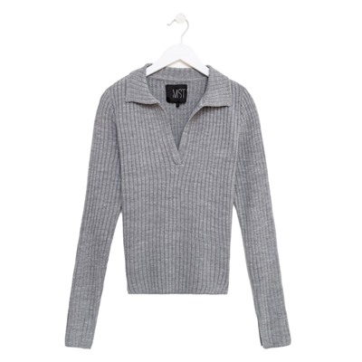 Джемпер с V-горловиной женский MIST, размер 40-42, серый