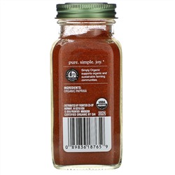 Simply Organic, Паприка, 84 г (2,96 унции)