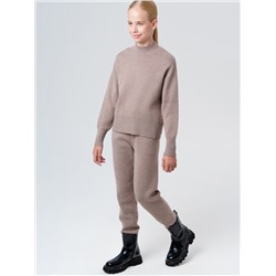 Комплект трикотажный для девочек: джемпер, брюки