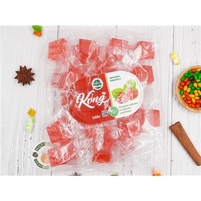 Сладкие кубики со вкусом клубники 500гр