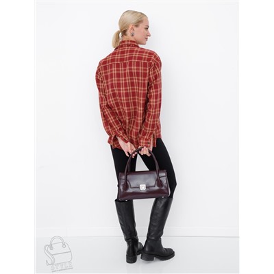 Сумка женская кожаная 0030VG wine purple Vitelli Grassi