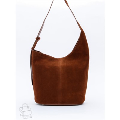 Сумка женская кожаная 1007M brown Polina&Eiterou