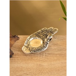 Подставка под благовония «Мудра», 14×7.5 см, алюминий