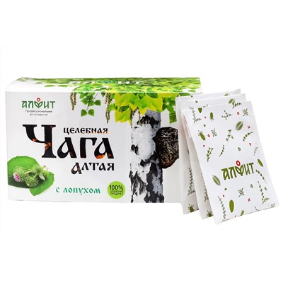 Чага Алтая с лопухом 20 ф/п.