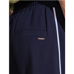 Прямые брюки с лампасами из эластичного футера двухнитки без начеса