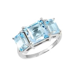 Кольцо из серебра топаз, Вилар