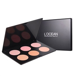 L‘OCEAN Профессиональная палетка румян 6 оттенков / Hole Blusher, 10 г x 6 22735