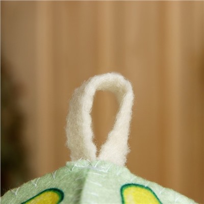 Шапка для бани и сауны «Авокадо», полиэфир, шерсть