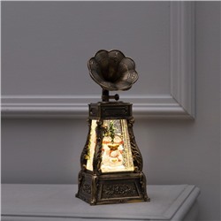 Светодиодная фигура «Граммофон со снеговиками» 11×28×11 см, пластик, батарейки ААх3 (не в комплекте), USB, свечение тёплое белое