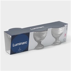 Креманки Luminarc «Свирл», 300 мл, набор 3 шт., стекло, прозрачные