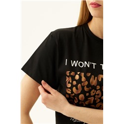 Футболка женская Импульс (Черная)