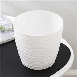 Горшок для цветов с поддоном «Дюна», 3 л, пластиковый, белый