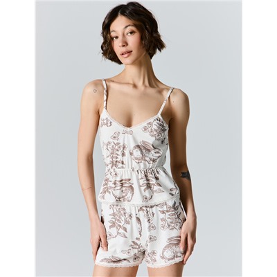 КОМПЛЕКТ ЖЕНСКИЙ (ТОП, ШОРТЫ) 562320/1