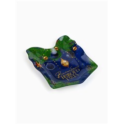 Тарелка новогодняя плоская «Волшебного года», 15.1×17.3 см