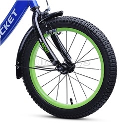 Велосипед 16" Rocket Gem, цвет синий/зеленый