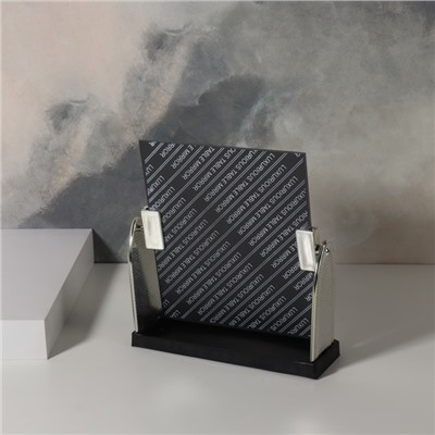 Зеркало настольное, прямоугольное, 17.5×19 см, (15×17 см), цвет серебряный