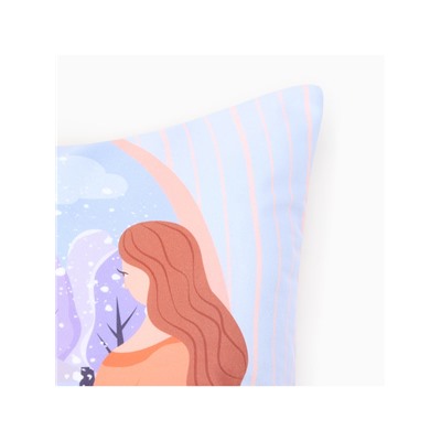 Наволочка декоративная новогодняя «Этель. Зимние мечты» 40×40 см