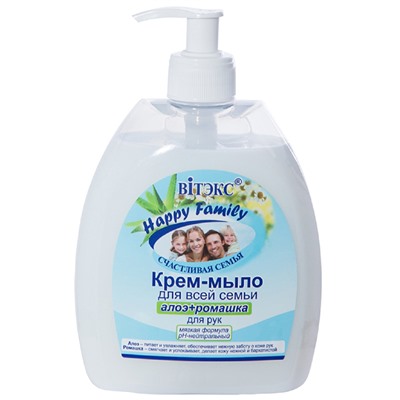 Крем-мыло для всей семьи «АЛОЭ и РОМАШКА» для рук, 500мл