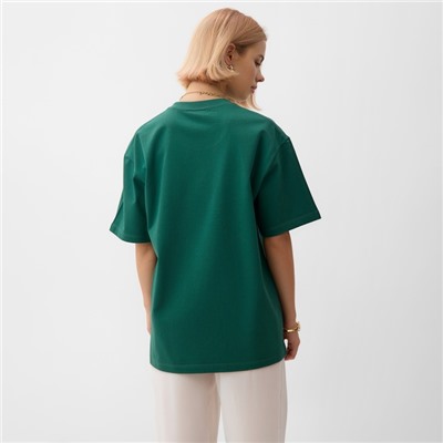 Футболка женская MINAKU, зелёная, размер 42-44