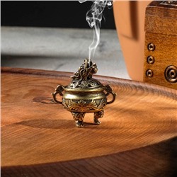 Курильница для благовоний, подставка для конусов TAKE IT EASY «Проснувшийся дракон», 5.5×3.7 см