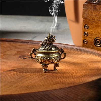 Курильница для благовоний, подставка для конусов TAKE IT EASY «Проснувшийся дракон», 5.5×3.7 см