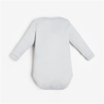 Боди детское «Крошка Я. Мой первый НГ», рост 68-74 см, серое