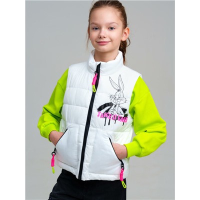 Жилет текстильный с полиуретановым покрытием для девочек