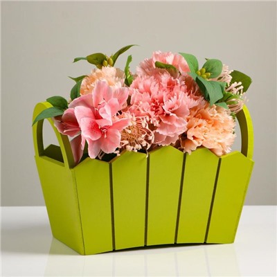 Подарочный ящик «Мария», 25×16×17 см, МДФ, цвет фисташковый