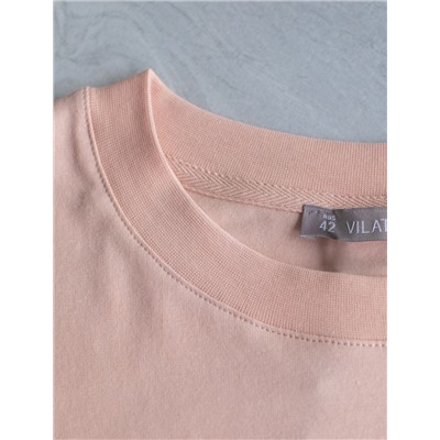 Свободная футболка из премиального хлопка с эластаном