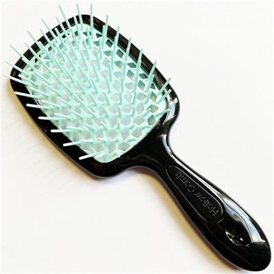 SUPERBRUSH Расческа для волос ЧЕРНО-МЯТНАЯ