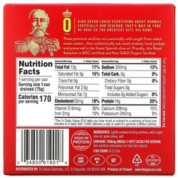King Oscar, Sardines In Extra Virgin Olive Oil With Sliced Spanish Manzanilla Olives, 3.75 oz ( 106 g)