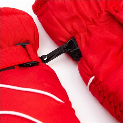 Варежки зимние детские MINAKU, красные, размер 16 (18 см)