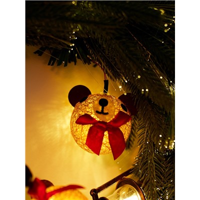 Венок фиброоптический «Новогодний», d=50 см, 8 режимов